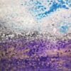 abstract painting of lavender field