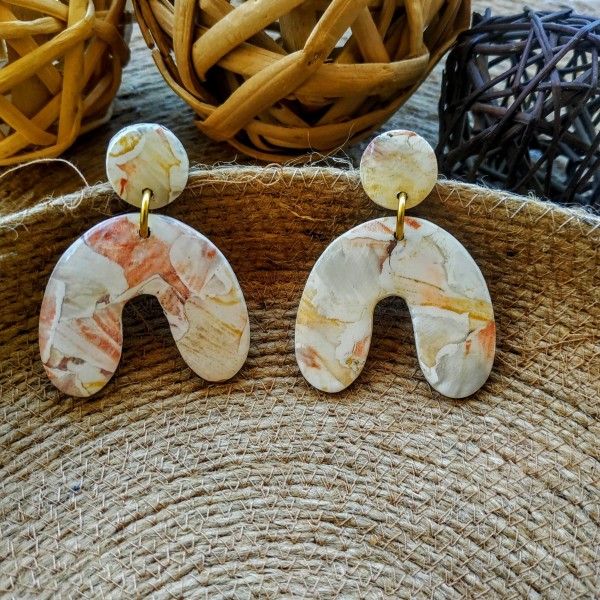 marble earrings n