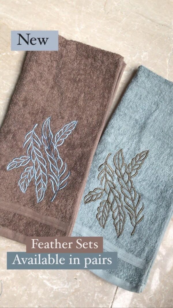 Feathers towels