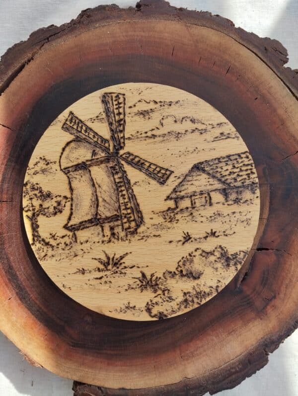 Wood burning Handmade