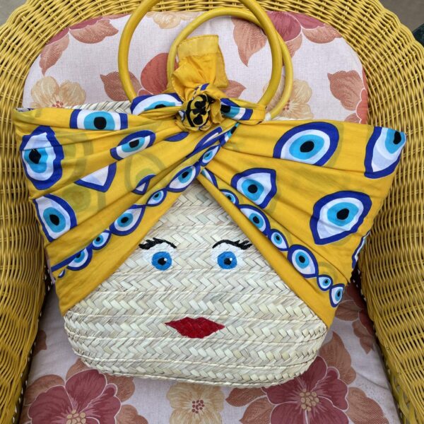 LOLA in Yellow Straw Bag