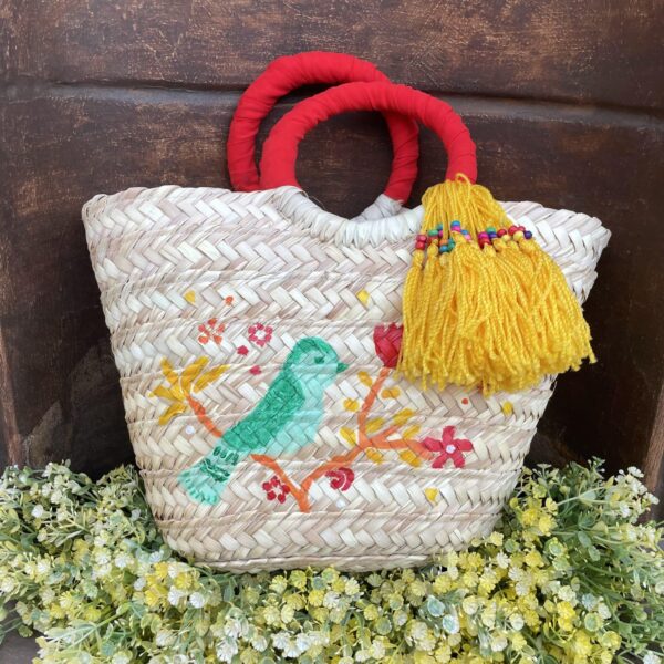 Bird Straw Bag