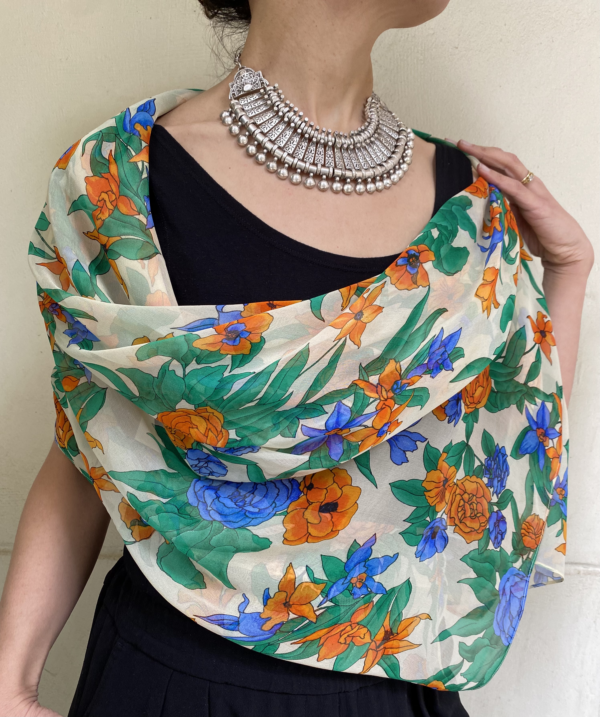 Pure Silk Chiffon Scarf