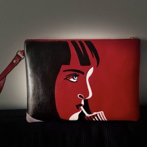 Hand painted clutch bag