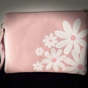 Hand painted clutch bag