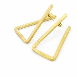 triangle hoops earrings