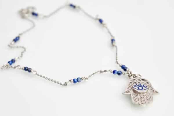 Kaf fatma silver necklace