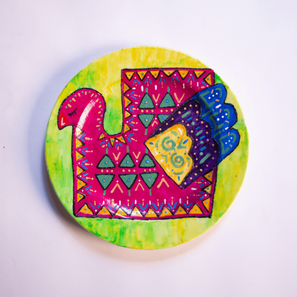 Pinky Bird decorative plate