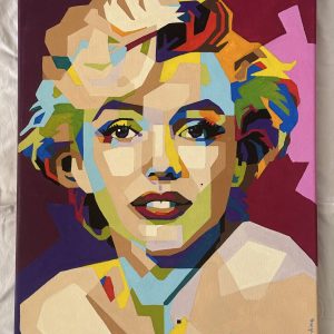 marilyn monroe acrylic painting in pop art