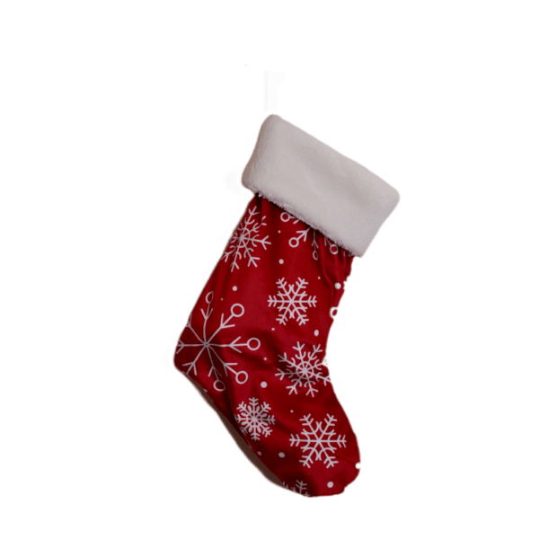 Snowflake Stocking Small with Fur