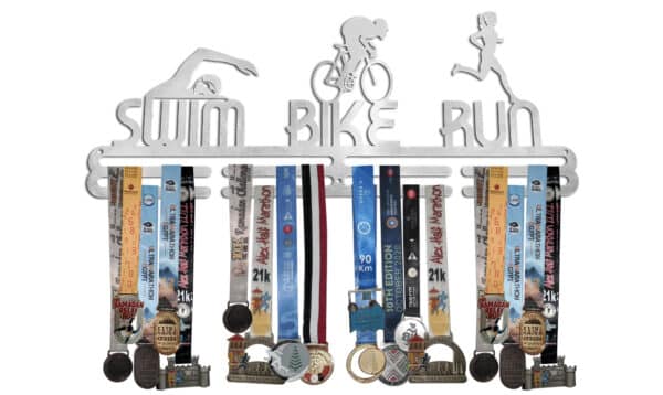 Swim Bike Run Medal Hanger