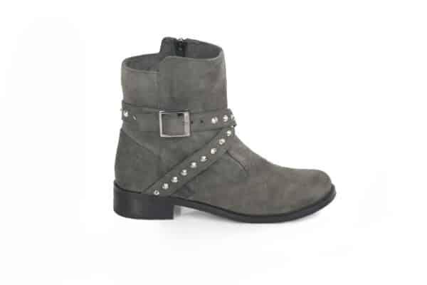 Grey Studded half boot