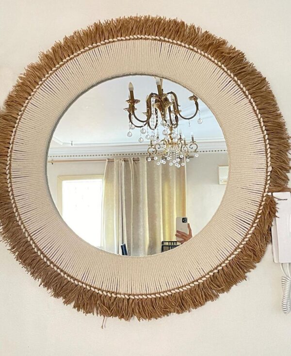 Macrame mirror