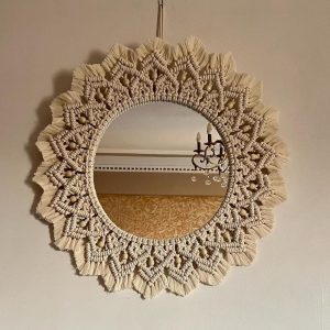 Macrame mirror