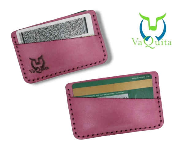 pink card holder