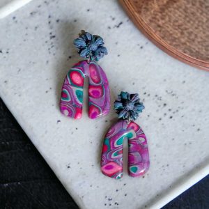 earrings, polymer clay