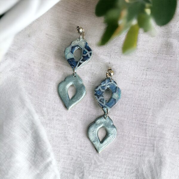 earrings, polymer clay,