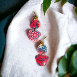 earrings, polymer clay