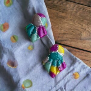 polymer clay , earrings