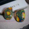 earrings, polymer clay , handmade