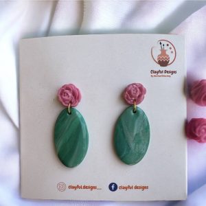 earrings, polymer clay, handmade