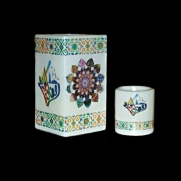 Colourful Ramadan candle set