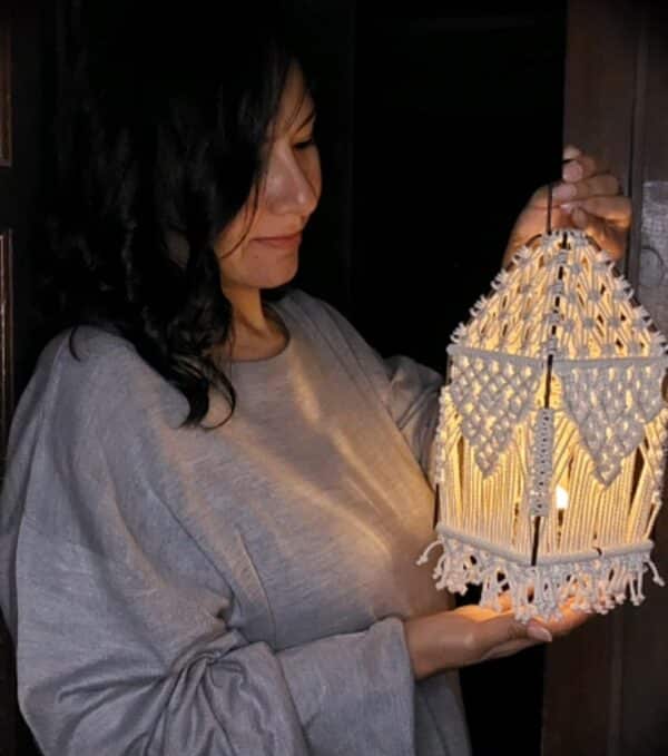 فانوس رمضان مكرمية Macrame Ramadan Lantern