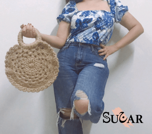 Circle handmade bag