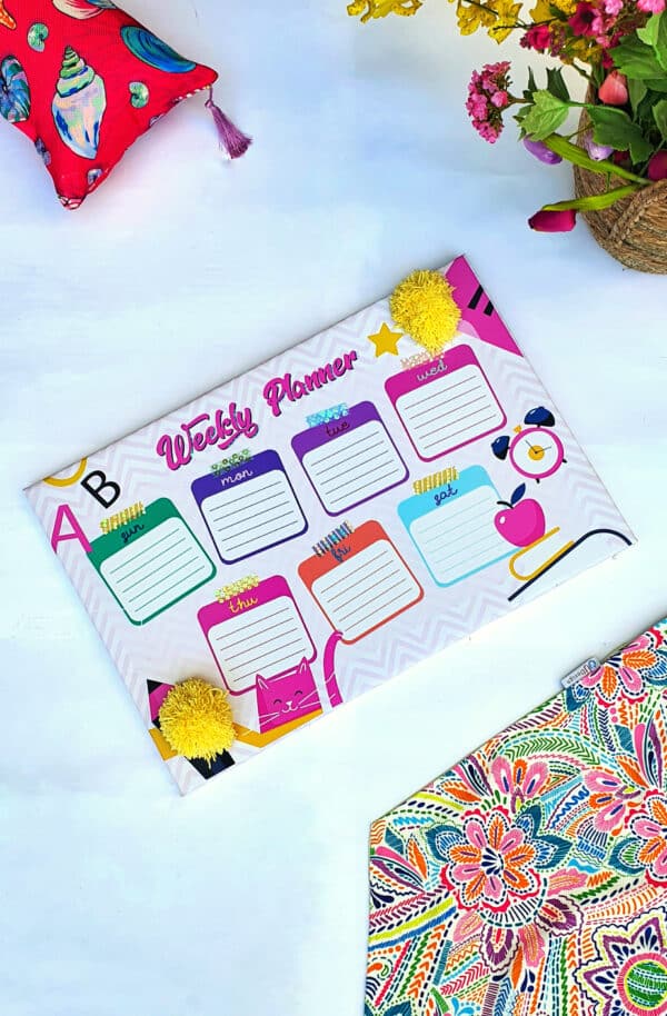 Weekly Planner Pink Kitty scaled