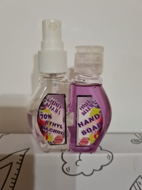 potable hand sanitizing kit