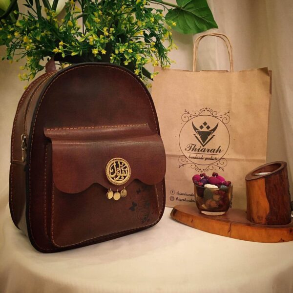 0107 Handmade Genuine leather backpack