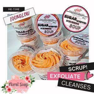 sugar wipped scrubbing soap