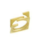 gold plated brass minimal ring