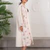 Embroidered linen kaftan/cardigan