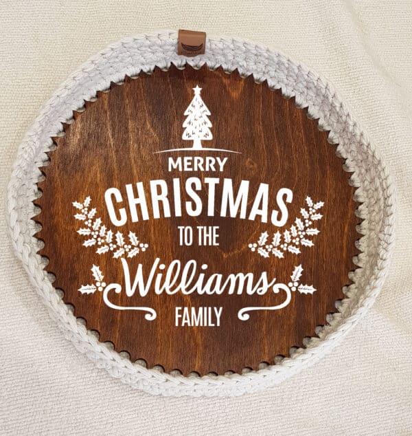 Personalised christmas tray