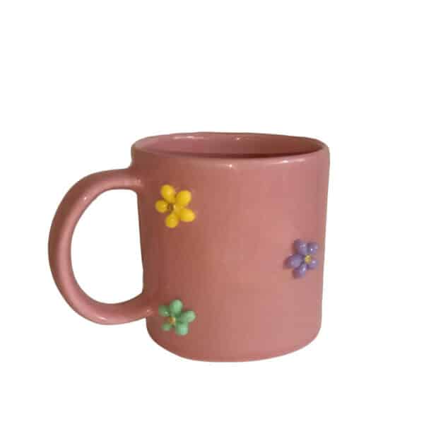 Flower - Pinkish Porcelain Mug - 300ml