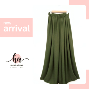 Olive Linen Modest Skirt