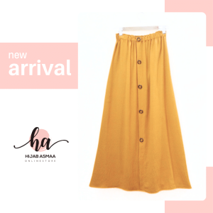 Yellow Linen Modest Skirt