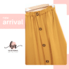 Yellow Linen Modest Skirt